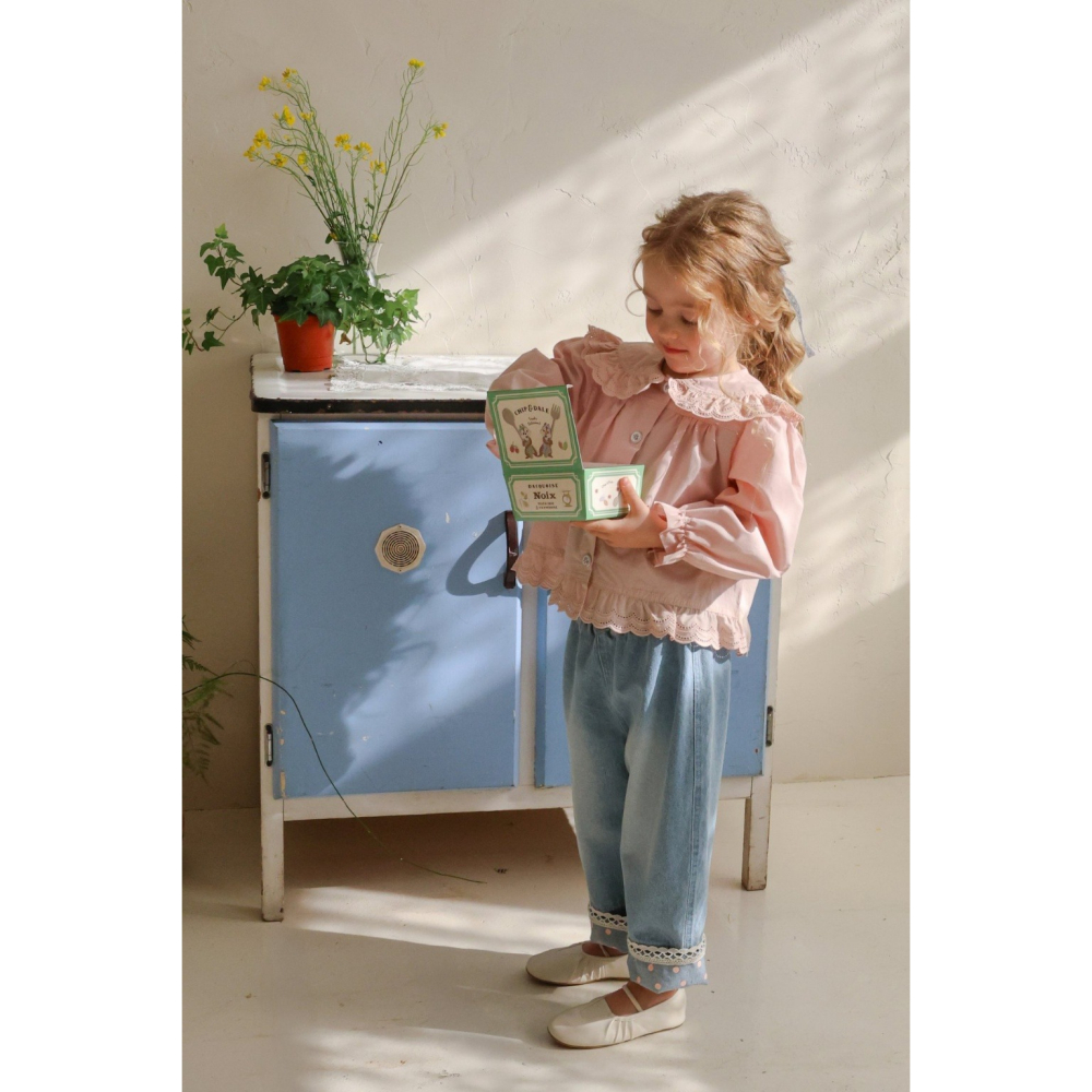 26春 正韓 FLO Field Days 田野日常系列 荷葉領上衣（80-135cm)-細節圖6