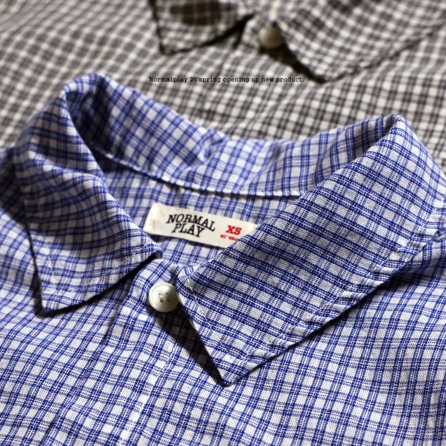 26春 正韓 Normalplay Urban Daily｜經典格紋襯衫（80-140cm)-細節圖7