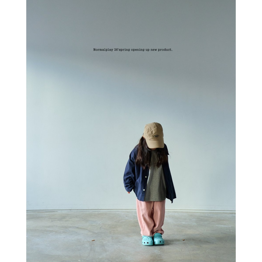 26春 正韓 Normalplay Urban Daily｜美式校園襯衫（80-140cm)-細節圖5