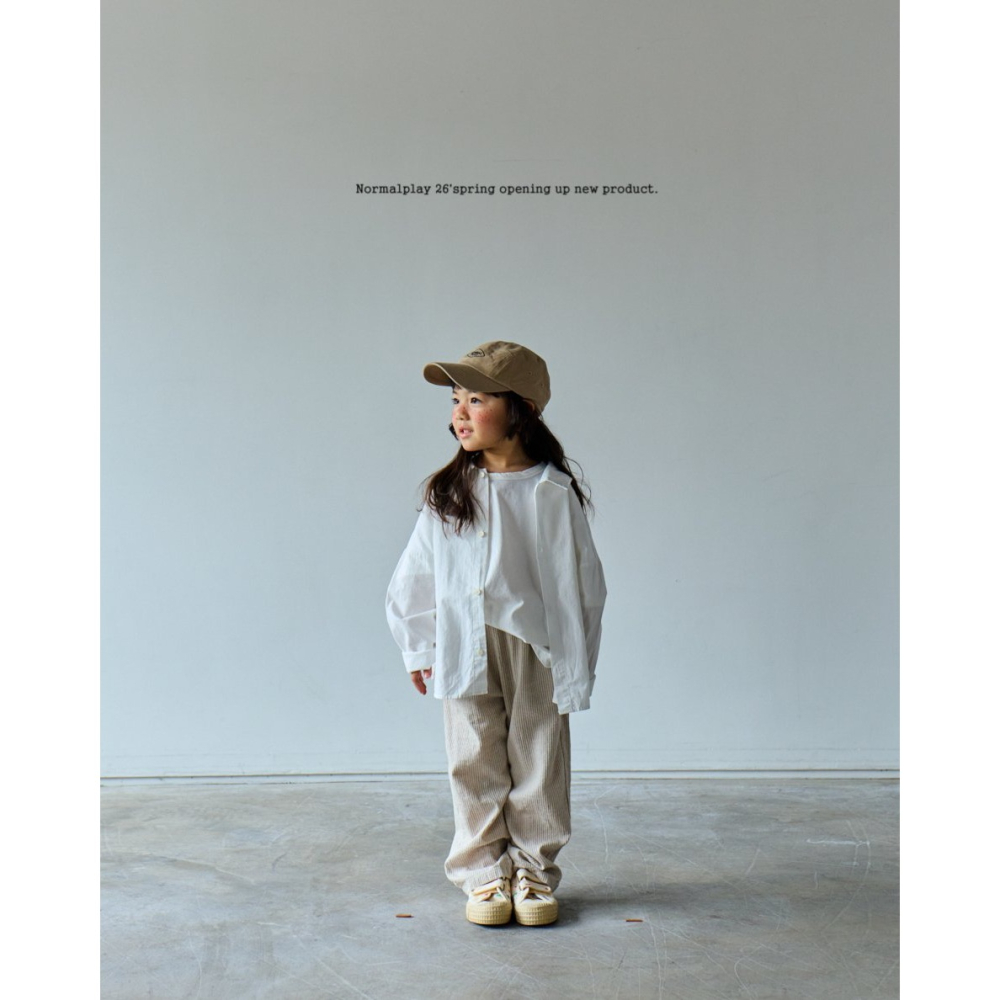 26春 正韓 Normalplay Urban Daily｜美式校園襯衫（80-140cm)-細節圖6