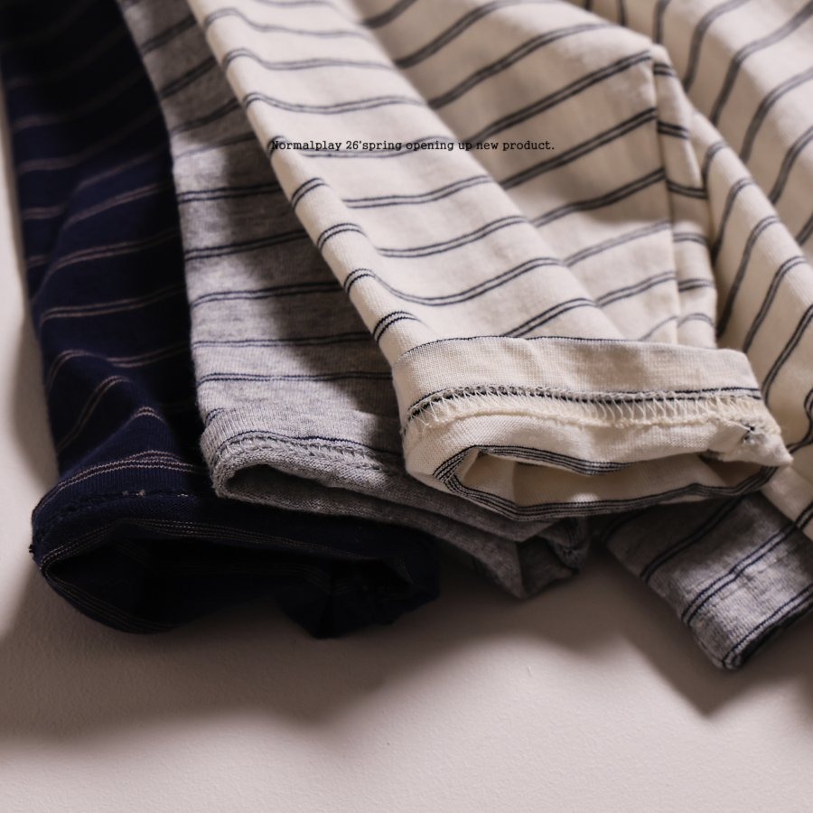 26春 正韓 Normalplay Urban Daily｜經典條紋上衣（80-140cm)-細節圖6
