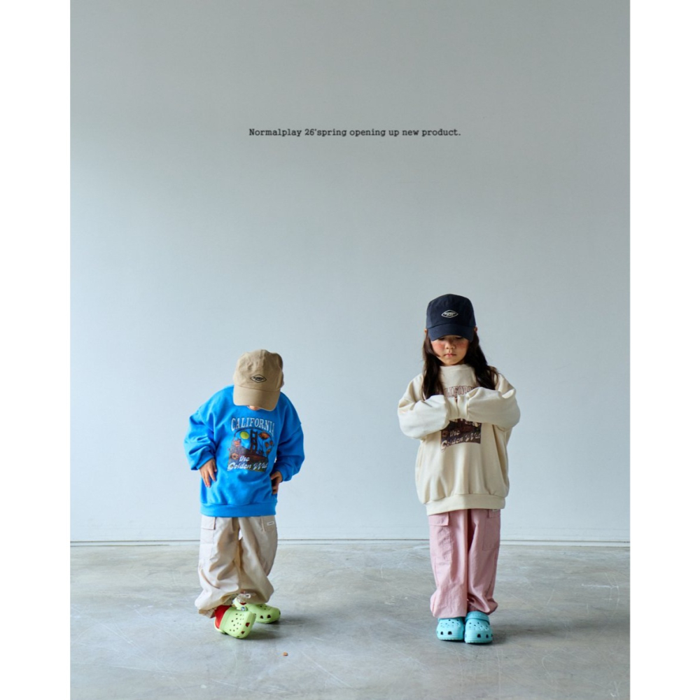 26春 正韓 Normalplay Urban Daily｜輕量校園縮口褲（80-140cm)-細節圖2