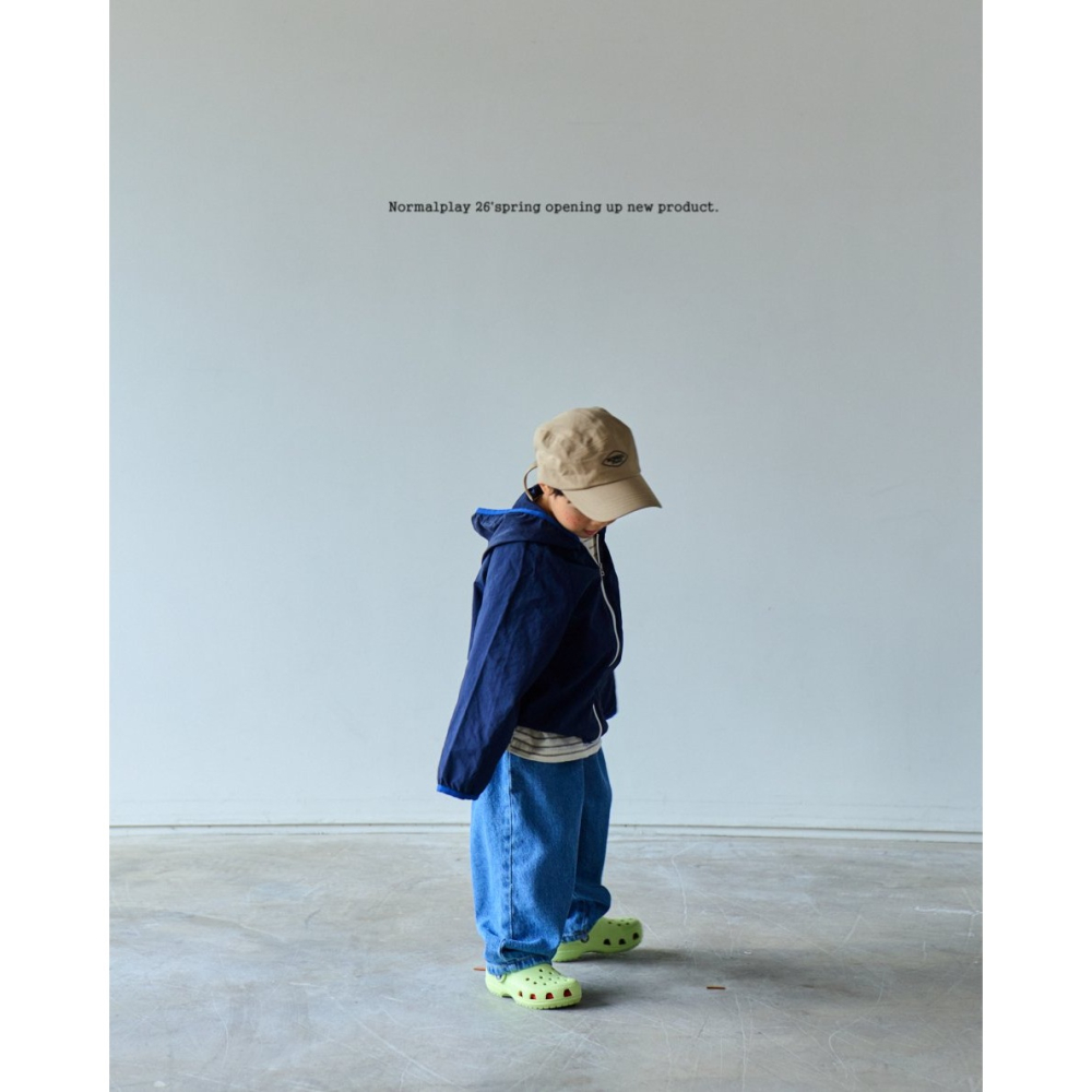 26春 正韓 Normalplay Urban Daily｜輕量校園外套（80-140cm)-細節圖3