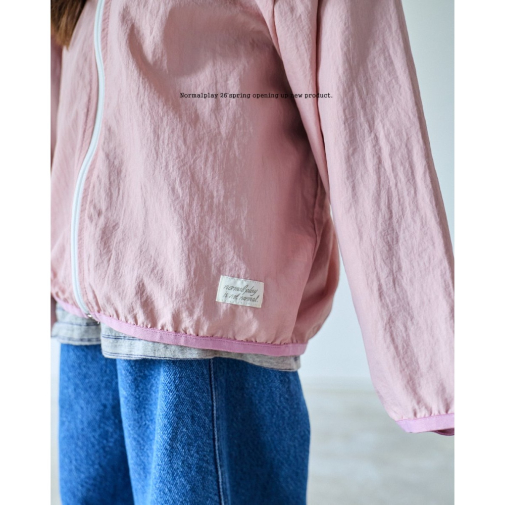 26春 正韓 Normalplay Urban Daily｜輕量校園外套（80-140cm)-細節圖4