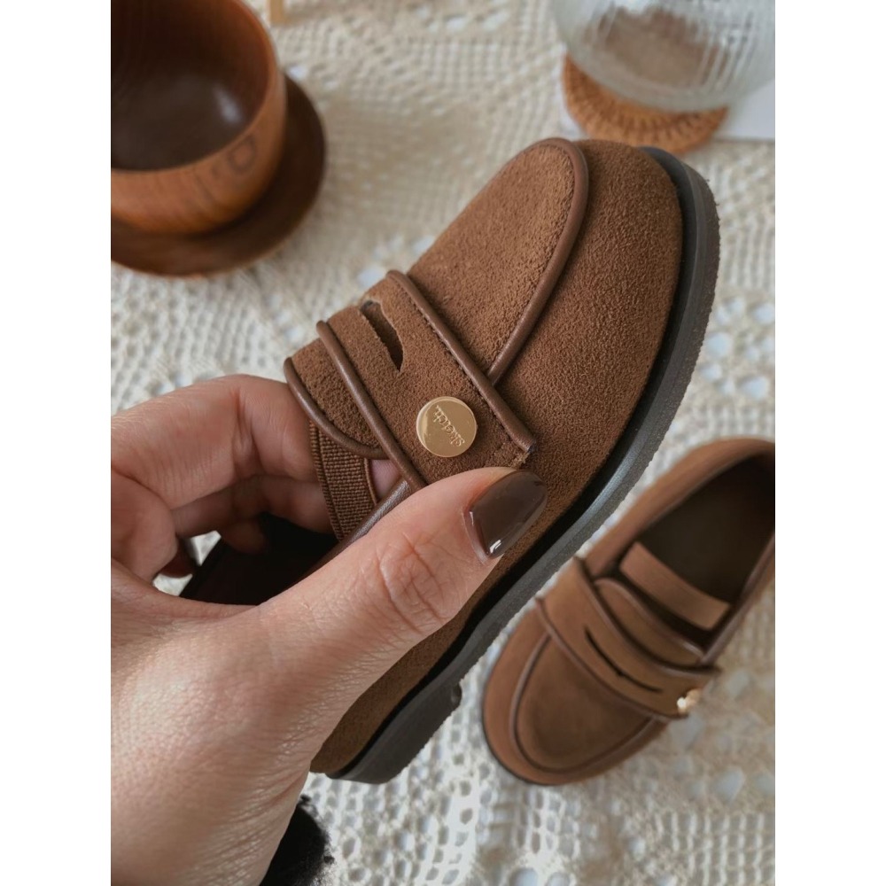 正韓 sketch in love舒適真皮 樂福鞋 親子款-幼童賣場 (14-19cm）-細節圖4