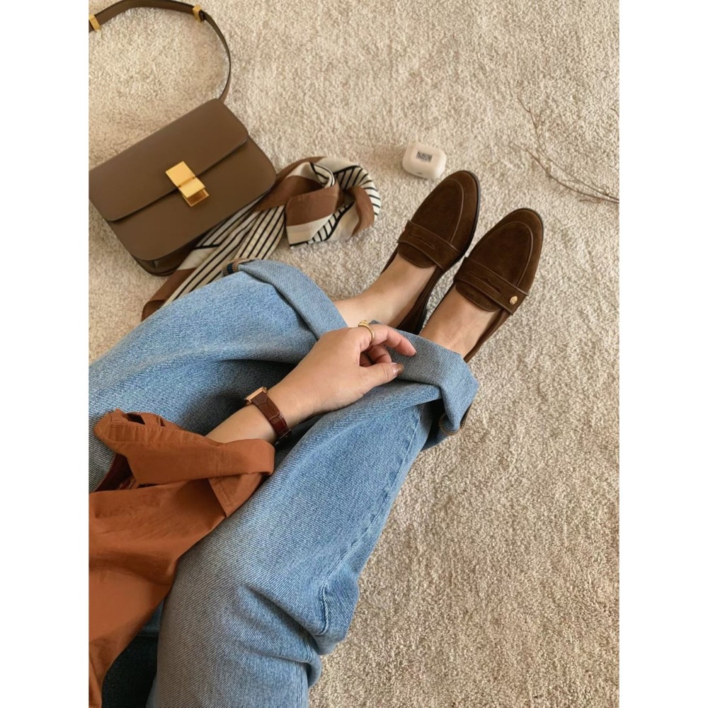 正韓 sketch in love舒適真皮 樂福鞋 親子款-幼童賣場 (14-19cm）-細節圖6