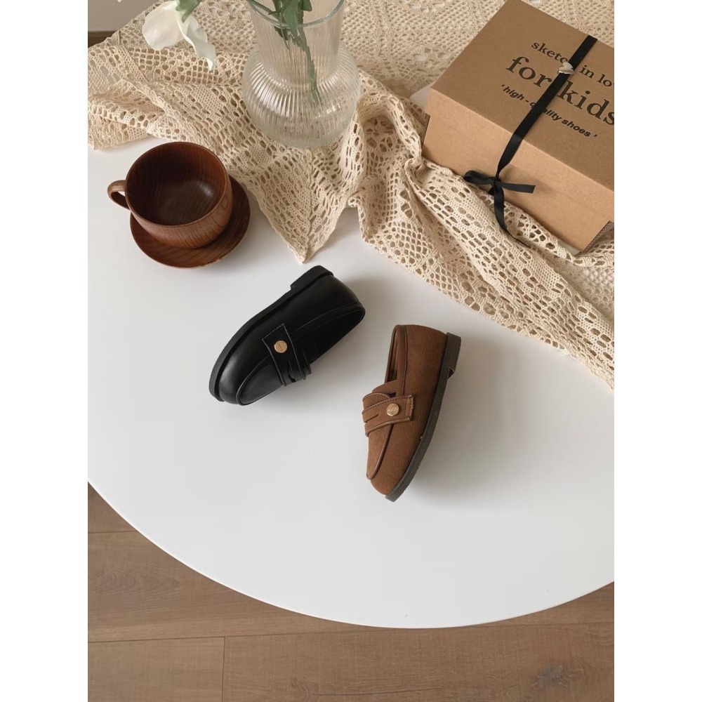 正韓 sketch in love舒適真皮 樂福鞋 親子款-幼童賣場 (14-19cm）-細節圖7