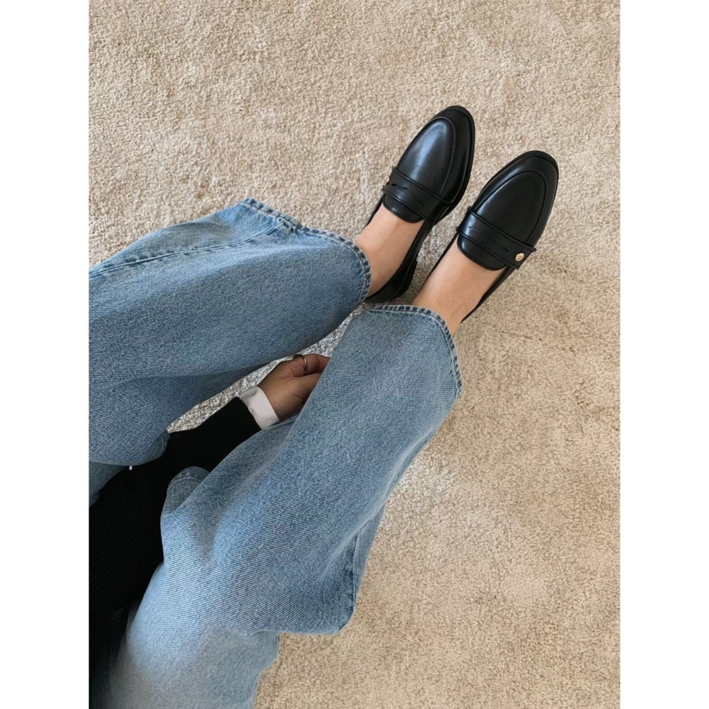 正韓 sketch in love舒適真皮 樂福鞋 親子款-媽咪款 （23-25cm）-細節圖7