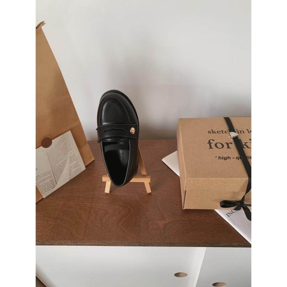 正韓 sketch in love舒適真皮 樂福鞋 親子款-媽咪款 （23-25cm）-細節圖8