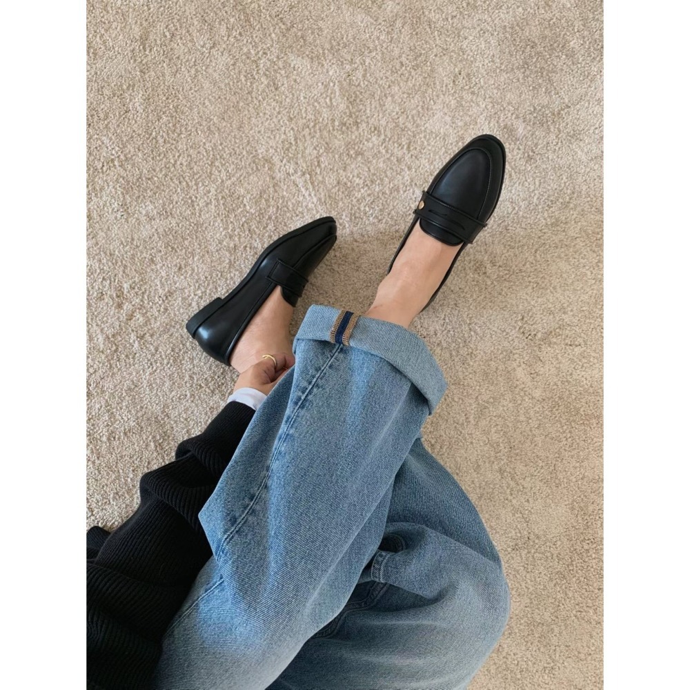 正韓 sketch in love舒適真皮 樂福鞋 親子款-媽咪款 （23-25cm）-細節圖9