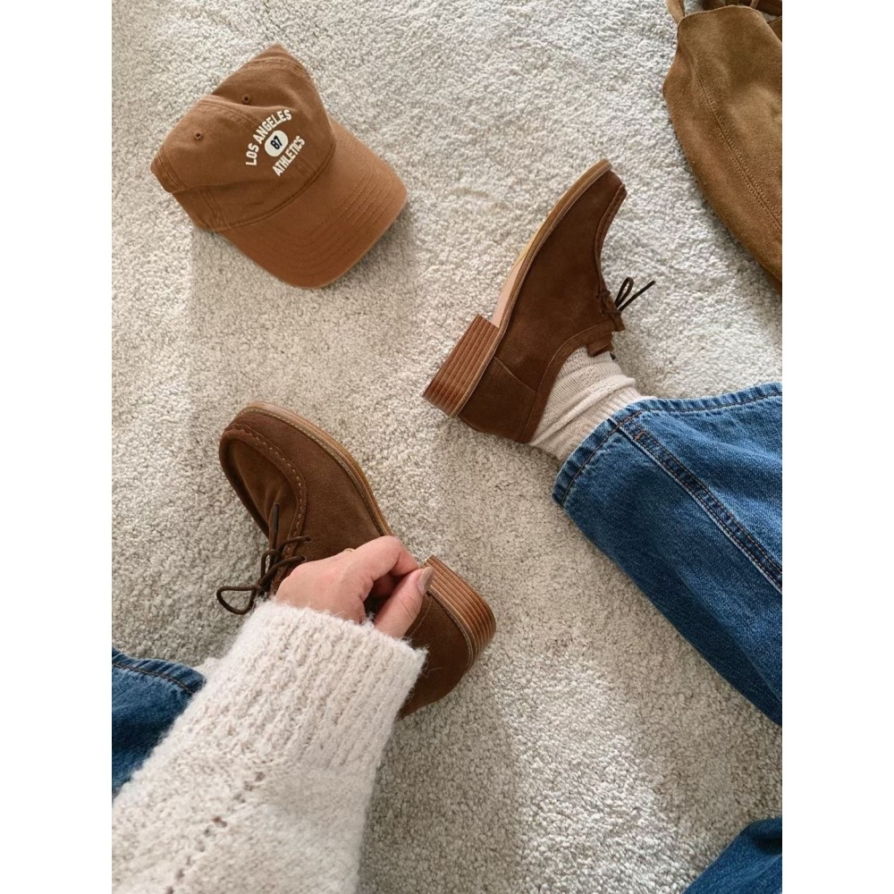 正韓 sketch in love 牛皮麂皮鞋 親子款-大人款（23-25cm)-細節圖8