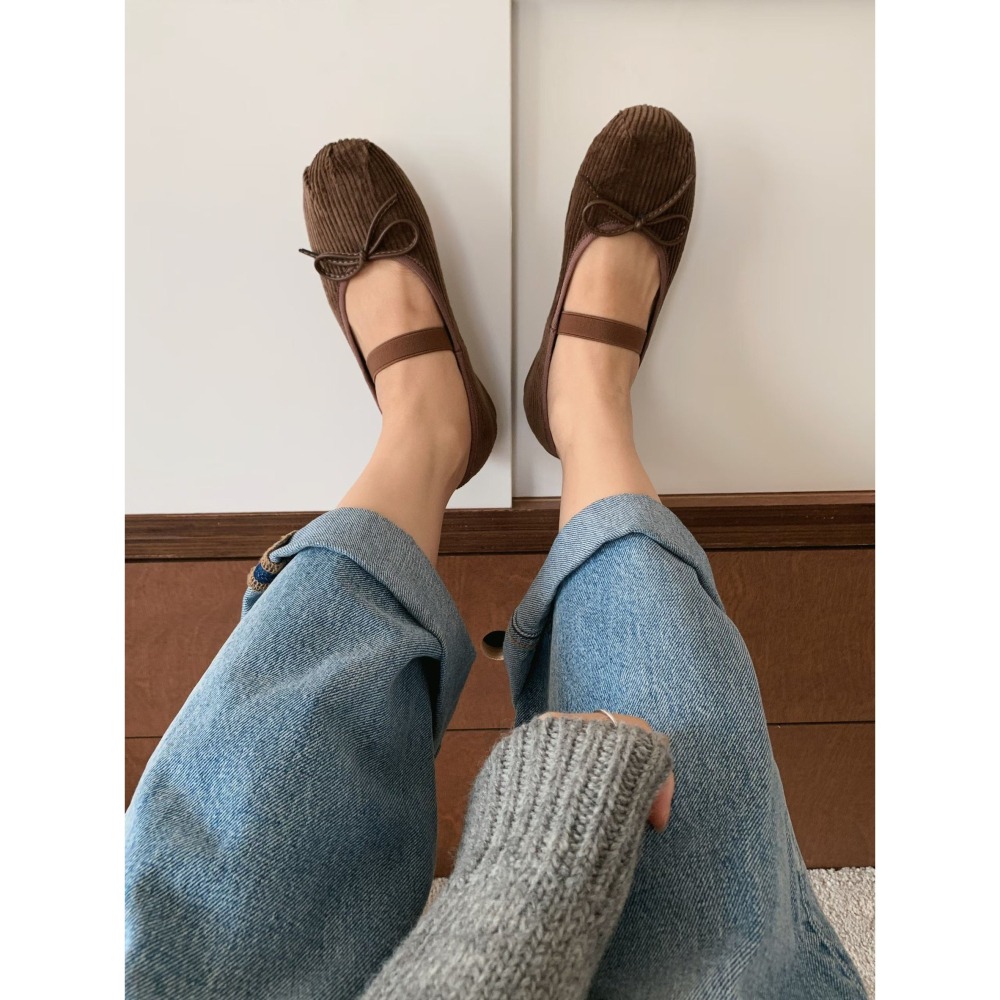 正韓 sketch in love 燈芯絨瑪莉珍鞋 親子款-幼童款（14-19cm)-細節圖8