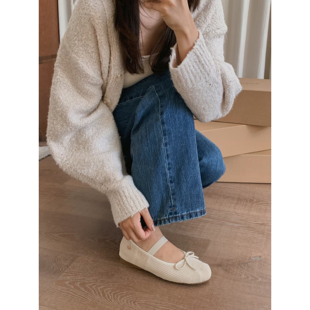 正韓 sketch in love 燈芯絨瑪莉珍鞋 親子款-大人款（23-25cm)-細節圖2