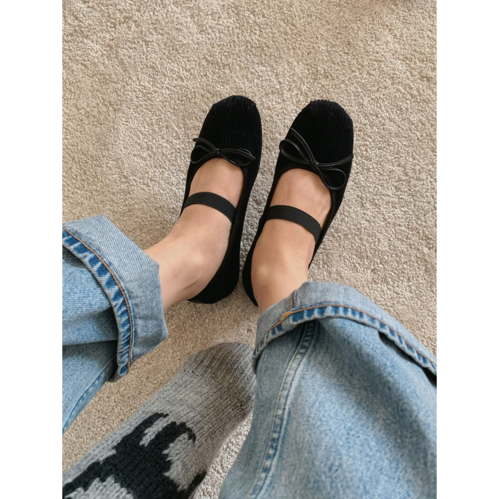 正韓 sketch in love 燈芯絨瑪莉珍鞋 親子款-大人款（23-25cm)-細節圖4