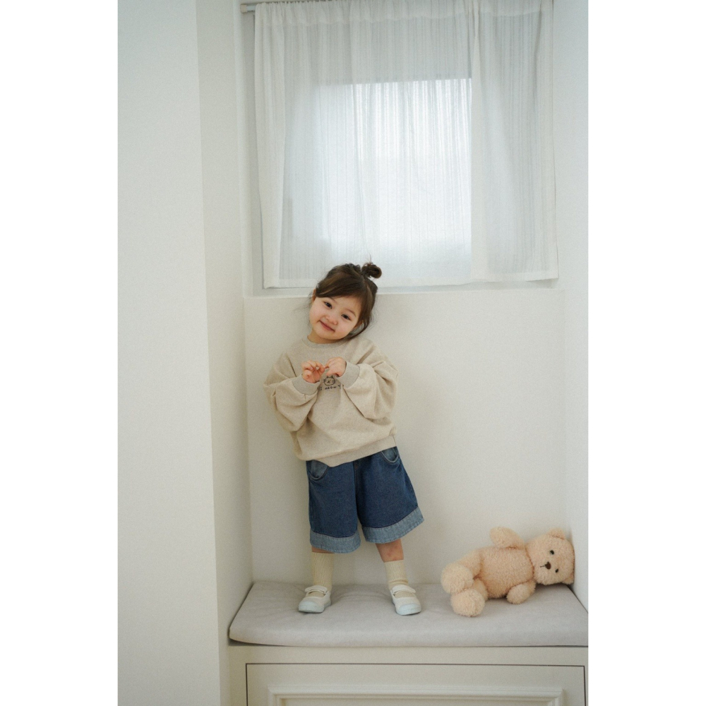 26春 正韓 onu｜Urban Daily Denim｜城市日常丹寧短褲（70-115cm) 自留款-細節圖6