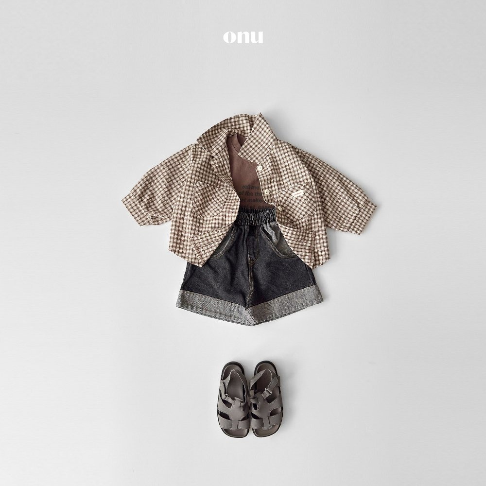 26春 正韓 onu｜Urban Daily Denim｜城市日常丹寧短褲（70-115cm) 自留款-細節圖7