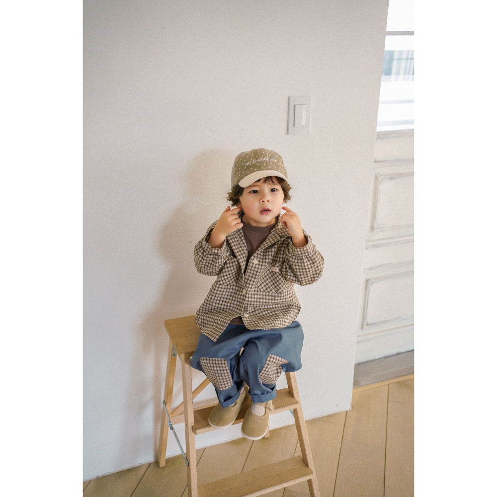 26春 正韓 onu｜Urban Soft Daily 柔感日常 格紋襯衫（70-115cm)-細節圖2