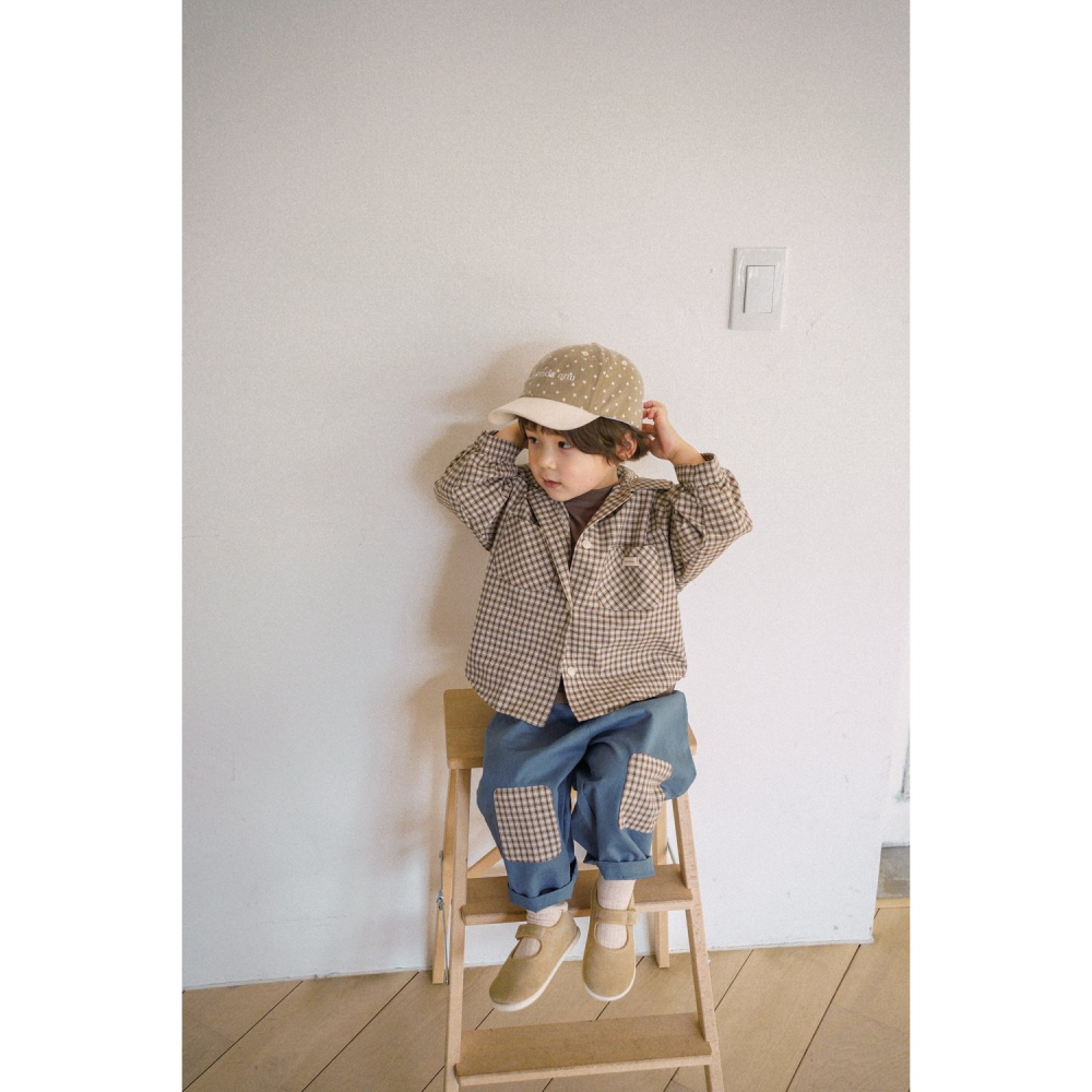 26春 正韓 onu｜Urban Soft Daily 柔感日常 格紋襯衫（70-115cm)-細節圖3