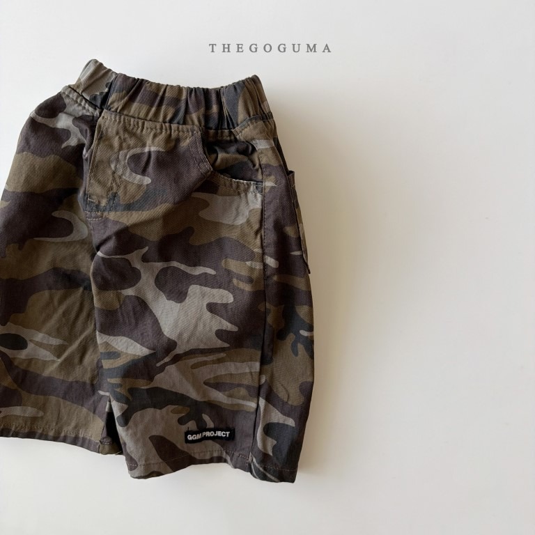 26春 正韓 thegoguma Urban Minimal｜極簡日常迷彩五分褲（85-142cm)-細節圖2