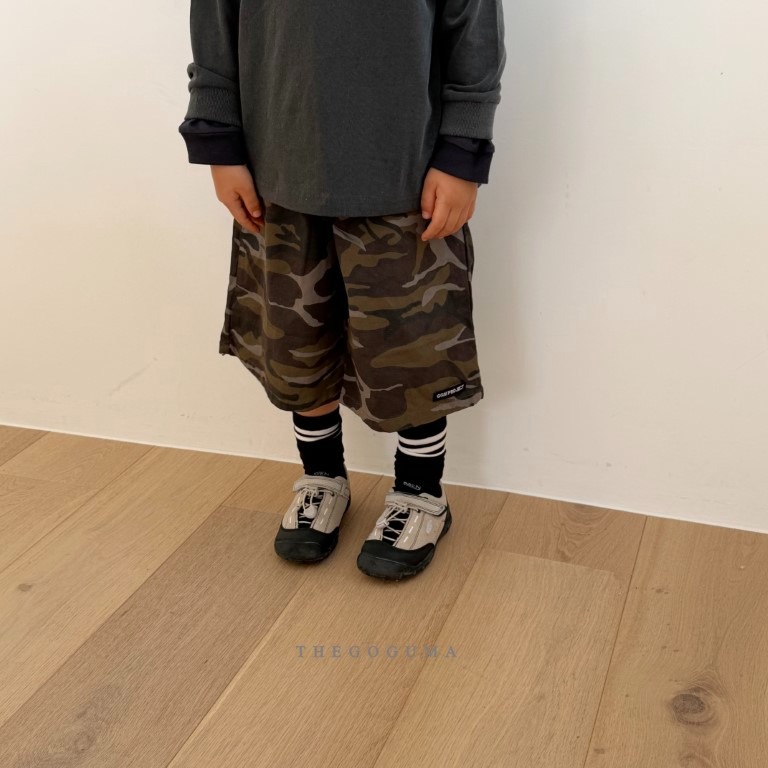 26春 正韓 thegoguma Urban Minimal｜極簡日常迷彩五分褲（85-142cm)-細節圖5