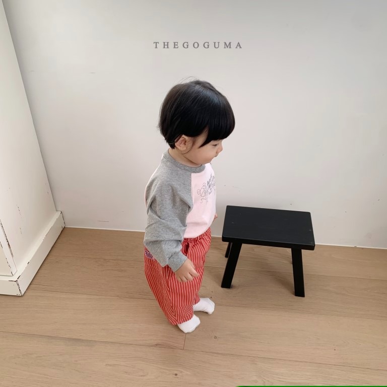 26春 正韓 thegoguma Urban Minimal｜極簡日常棒球Ｔ（85-142cm)-細節圖3