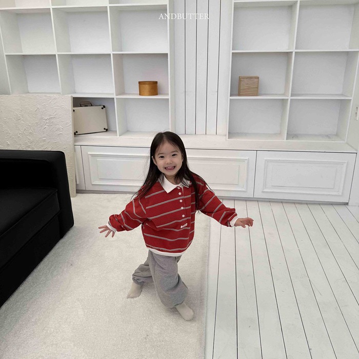 26春 正韓 andbutter Soft Urban｜日常經典條紋polo衫（90-145cm)-細節圖2