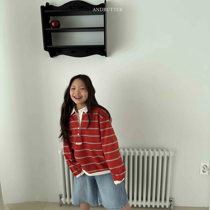 26春 正韓 andbutter Soft Urban｜日常經典條紋polo衫（90-145cm)-細節圖4