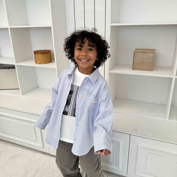 26春 正韓 andbutter Soft Urban｜經典愛心系列襯衫（90-145cm)-細節圖2