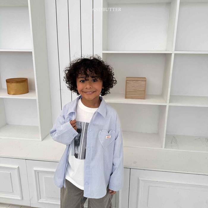 26春 正韓 andbutter Soft Urban｜經典愛心系列襯衫（90-145cm)-細節圖3