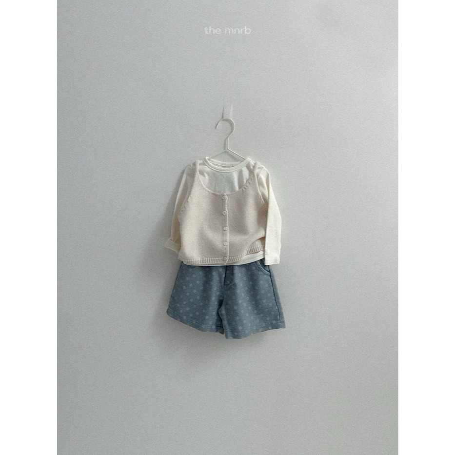 26春 正韓 the mnrb｜Soft Balance 開扣針織背心 (70-110cm)-細節圖2