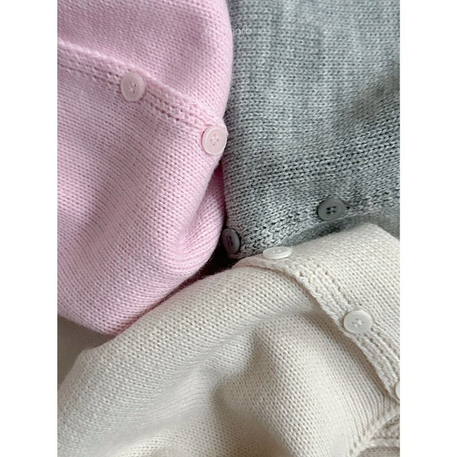 26春 正韓 the mnrb｜Soft Balance 開扣針織背心 (70-110cm)-細節圖7