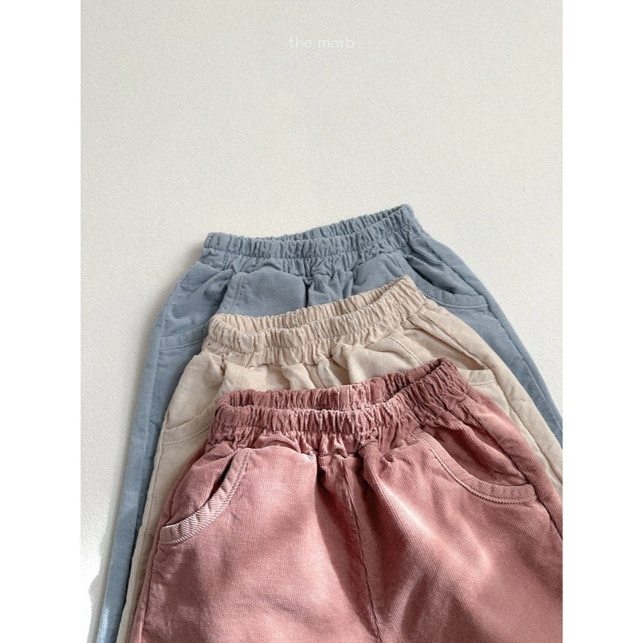 26春 正韓 the mnrb｜Soft Balance 春日 燈芯絨薄款長褲 (70-110cm)-細節圖5