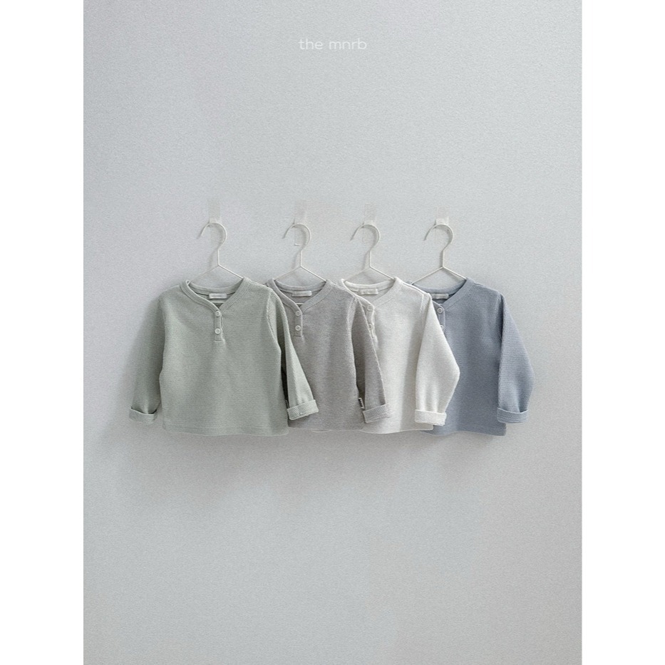 26春 正韓 the mnrb｜Soft Balance 亨利領棉質上衣 (70-110cm)  大推自留款-細節圖2