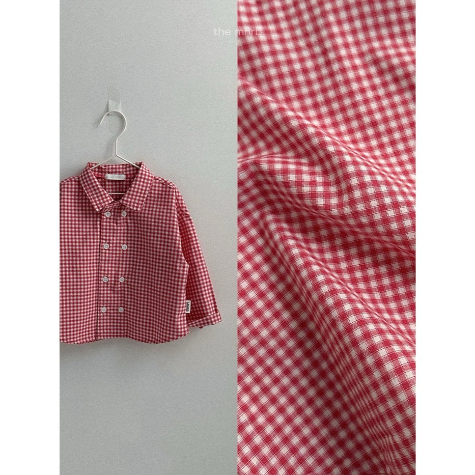 26春 正韓 the mnrb｜Soft Balance 春日排扣格紋襯衫 (70-110cm) 大推自留款-細節圖6
