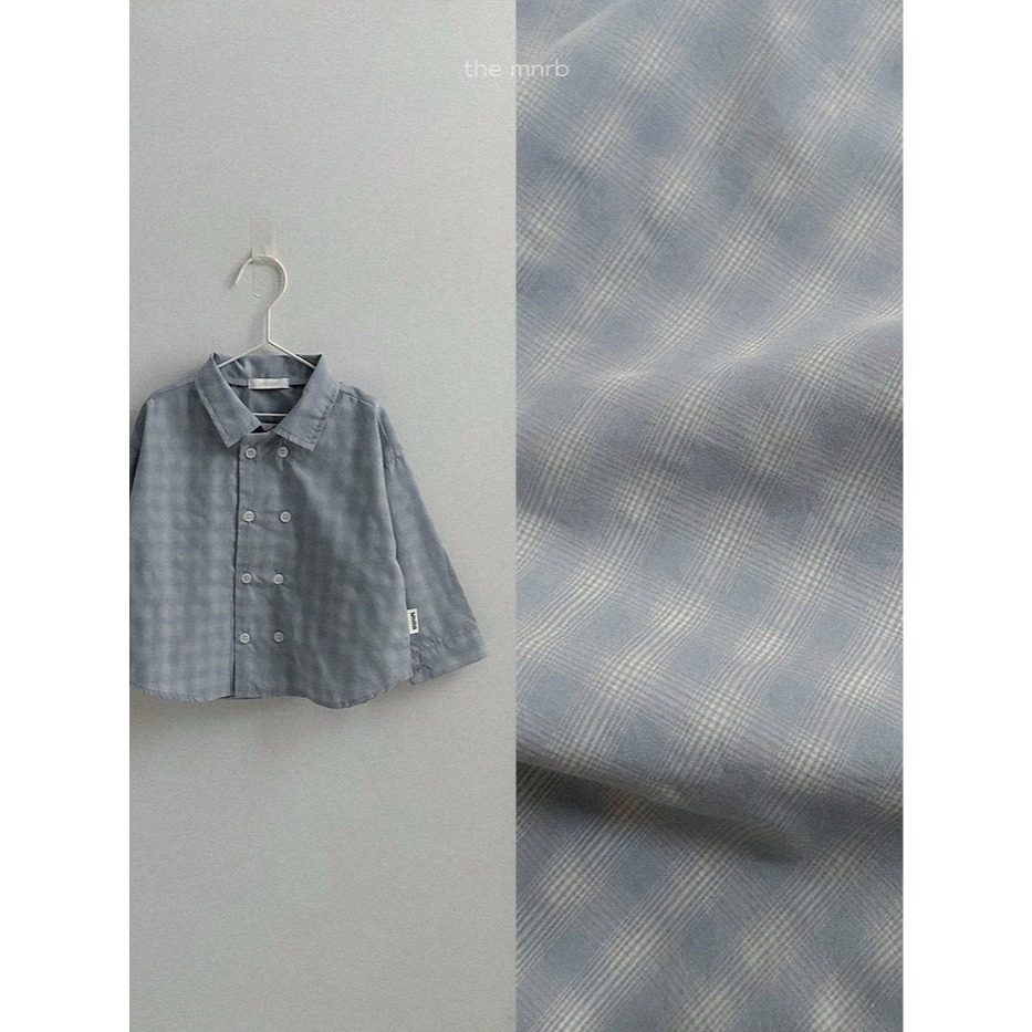 26春 正韓 the mnrb｜Soft Balance 春日排扣格紋襯衫 (70-110cm) 大推自留款-細節圖7