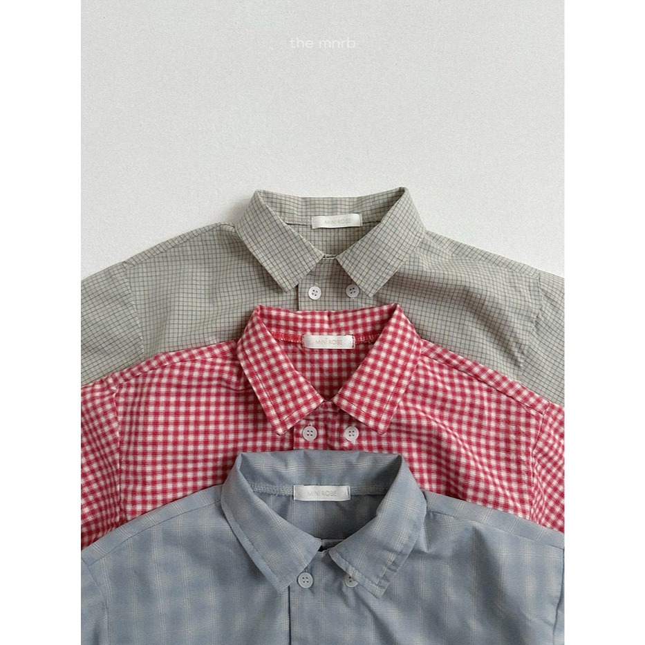 26春 正韓 the mnrb｜Soft Balance 春日排扣格紋襯衫 (70-110cm) 大推自留款-細節圖8