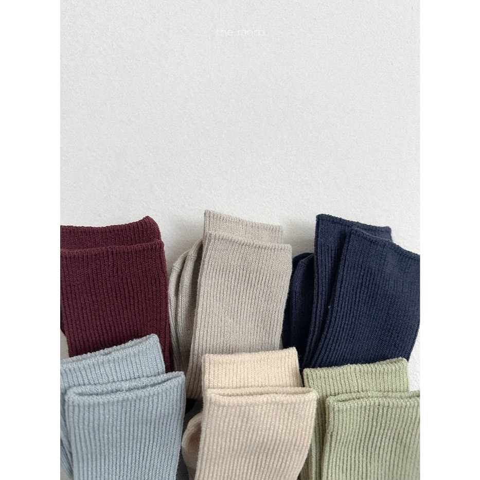 26春 正韓 the mnrb｜Soft Balance 春日款 中筒襪 （三雙一組）-細節圖5