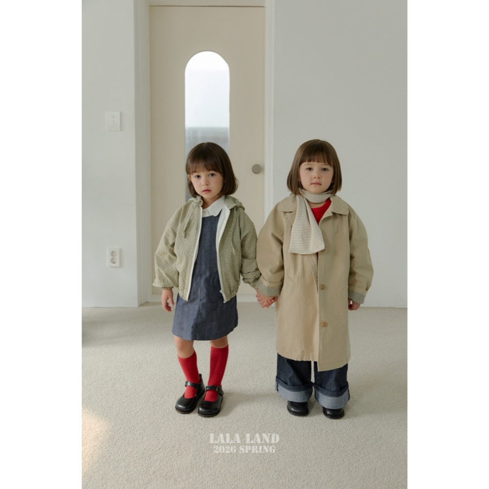 26春 正韓 Lalaland｜School Days 風衣外套 （75-120cm)-細節圖2
