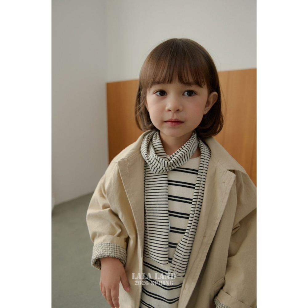 26春 正韓 Lalaland｜School Days 風衣外套 （75-120cm)-細節圖5