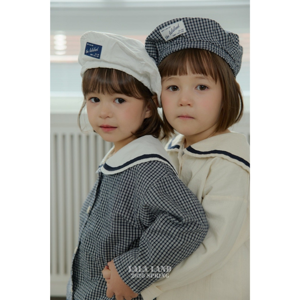 26春 正韓 Lalaland｜School Days 海軍風翻領襯衫 （75-120cm)-細節圖5