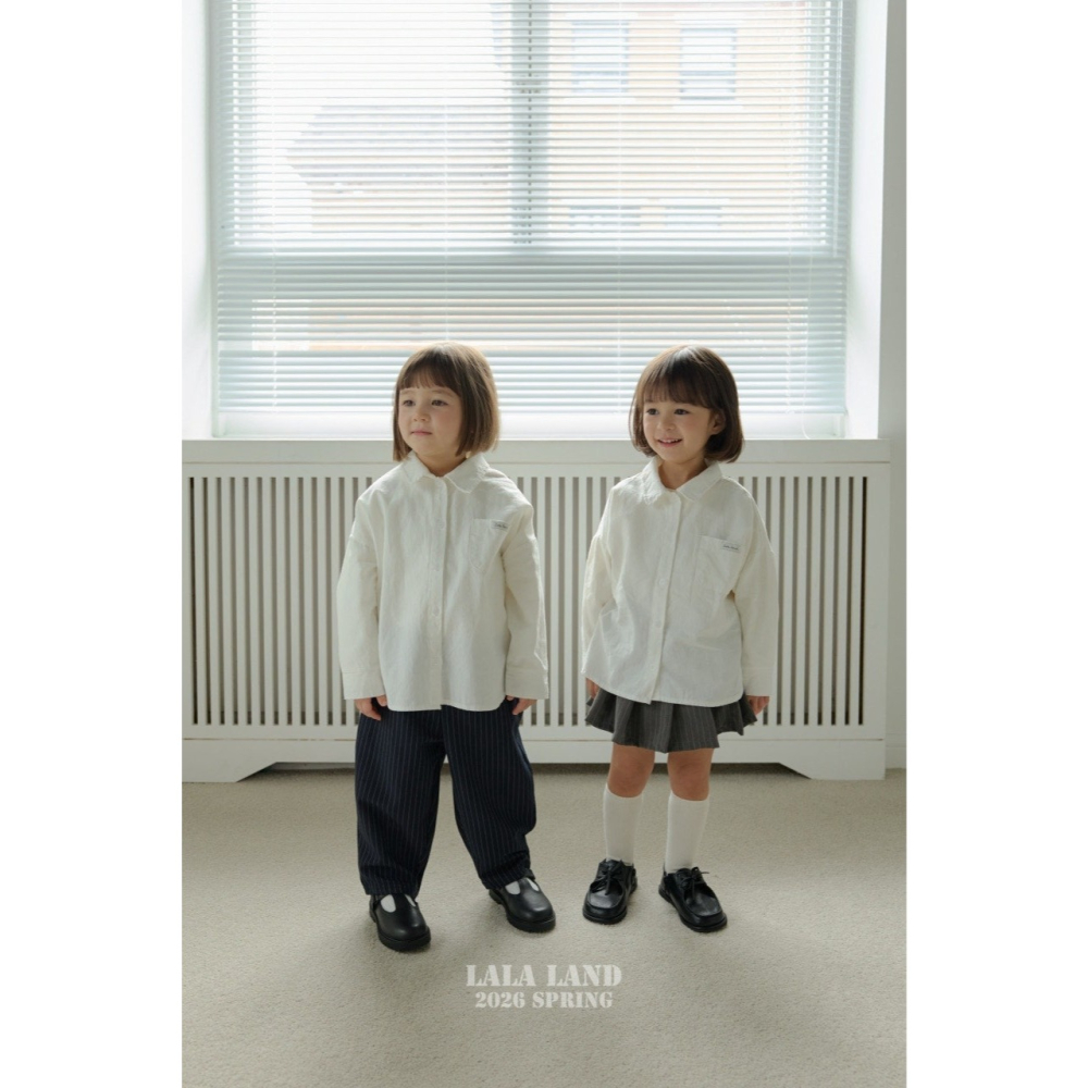 26春 正韓 Lalaland｜School Days 經典日常條紋長褲 （75-120cm)-細節圖4