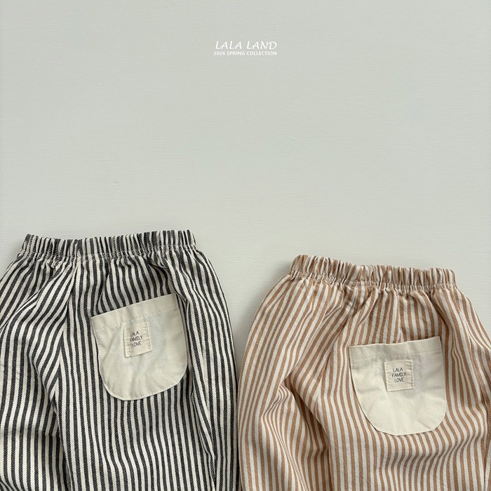 26春 正韓 Lalaland｜School Days 日常直條長褲 （75-120cm)-細節圖5