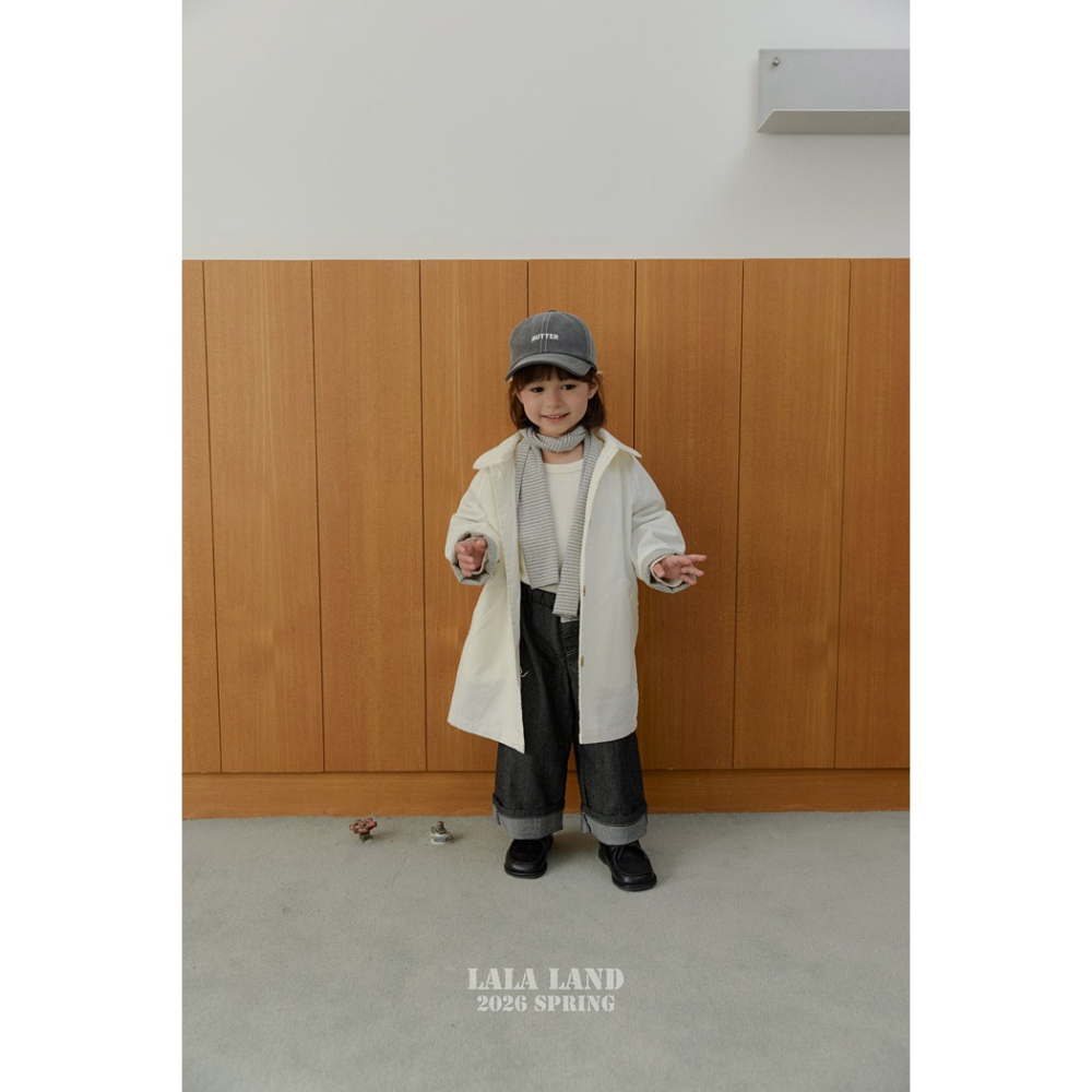 26春 正韓 Lalaland｜School Days 日常直筒丹寧褲 （75-120cm)-細節圖4