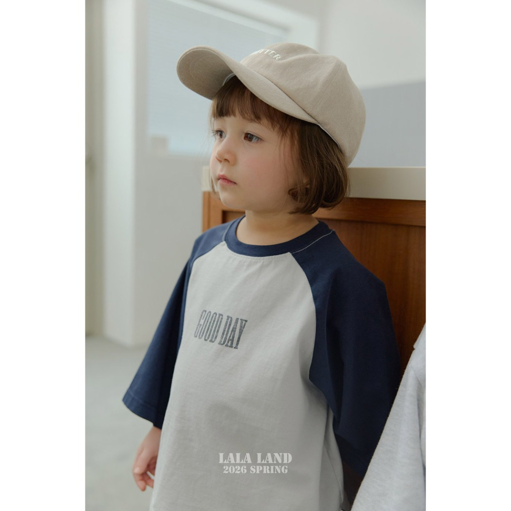 26春 正韓 Lalaland｜School Days 圓領拼五長袖上衣 （75-120cm)-細節圖5