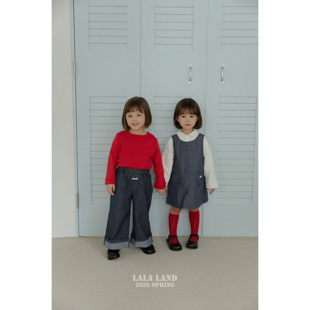 26春 正韓 Lalaland｜School Days 日常百搭棉Ｔ （75-120cm)-細節圖2