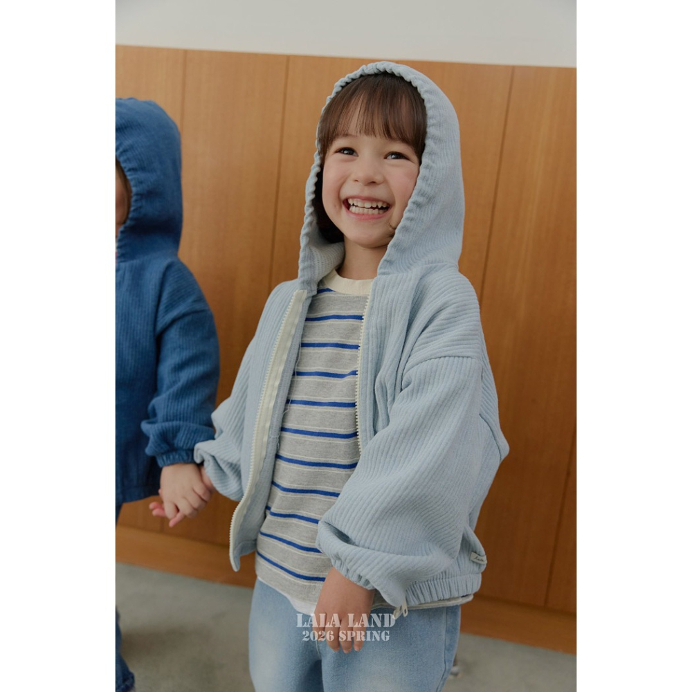 26春 正韓 Lalaland｜School Days 經典條紋長袖Ｔ （75-120cm)-細節圖6