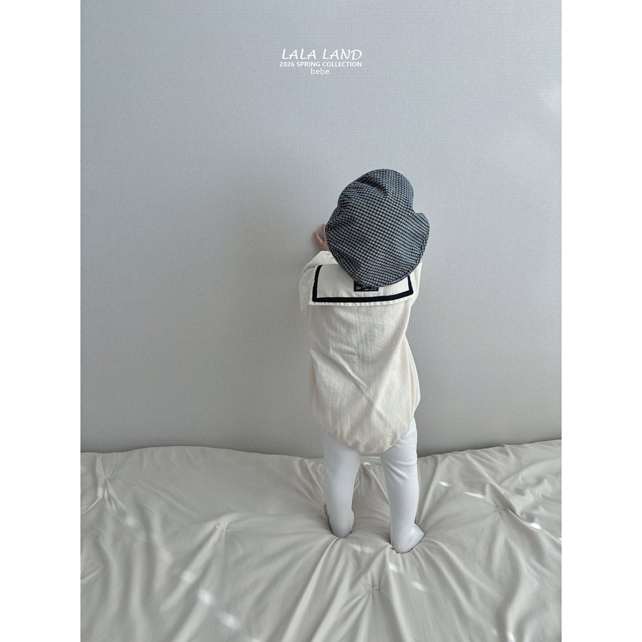 26春 正韓 Lalaland｜School Days 海軍風翻領 包屁衣（up~82cm)-細節圖5