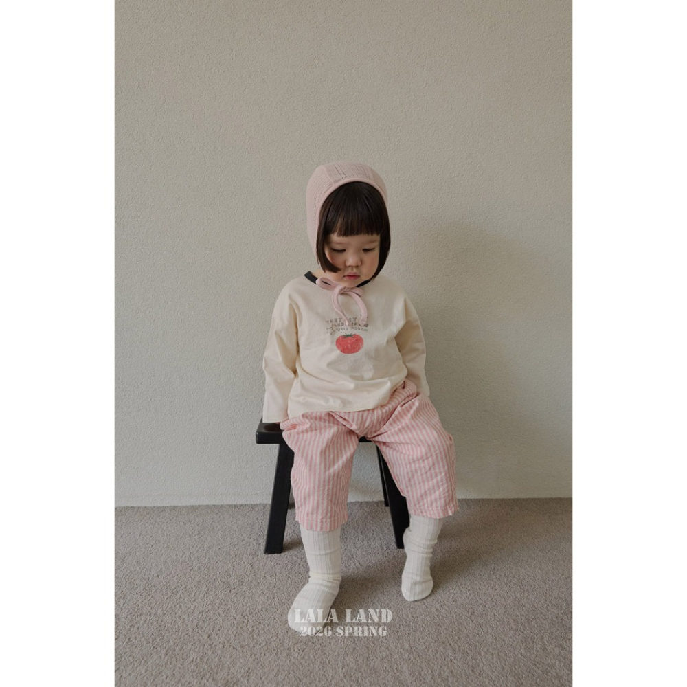 26春 正韓 Lalaland｜School Days 日常直條長褲 （up~82cm)-細節圖3