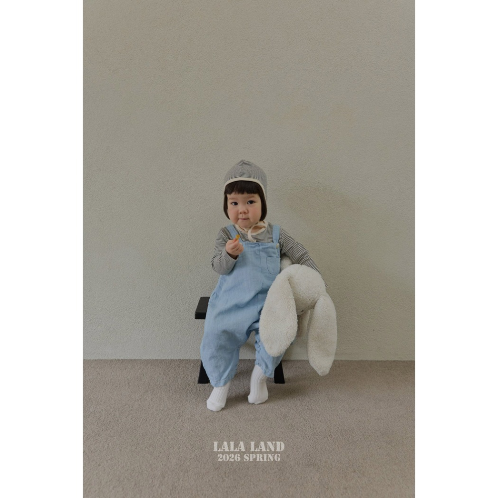26春 正韓 Lalaland｜School Days 學院丹寧吊帶褲（up~82cm)-細節圖5