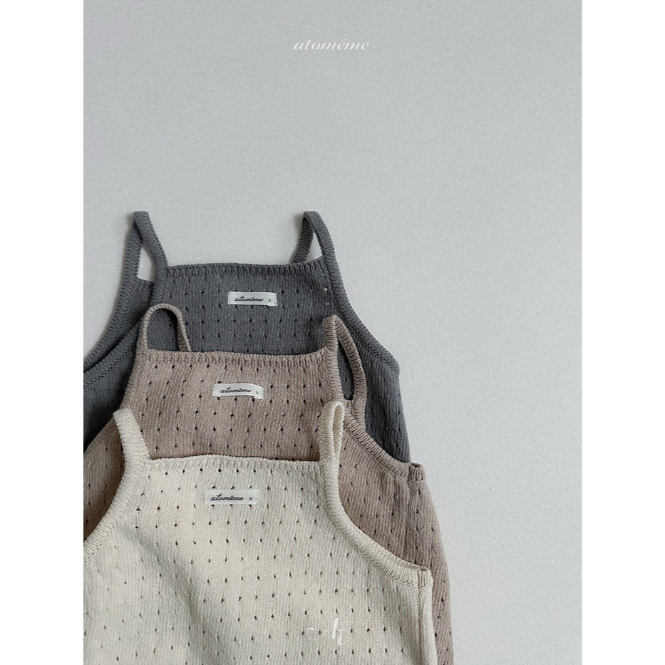 26春 正韓 Atomeme｜Soft Memory｜質感壓紋 針織背心（70-110cm) 大推款-細節圖8